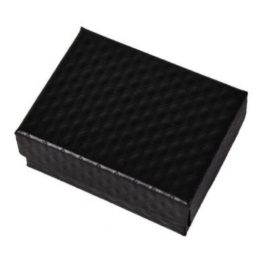   Šperkovnica so štruktúrovaným vzorom, papierová, čierna