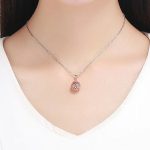 Strieborné kúzlo, prelamovaný kvet, ružové zlato