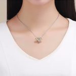 Ezüst charm, méhecske