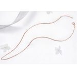 Strieborný náhrdelník, ružové zlato