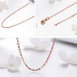 Strieborný náhrdelník, ružové zlato