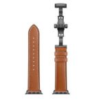 Remienok na hodinky Apple, kožený, 42-44 mm, hnedo-čierny