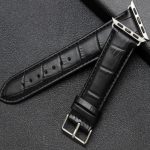 Remienok na Apple Watch, kožený, 38-40 mm, čierny