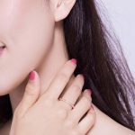 Strieborný prsteň so zirkónovým kryštálom, ružové zlato, veľkosť 6