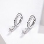 Strieborné náušnice s pozlátkami