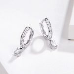 Strieborné náušnice s pozlátkami