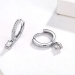 Strieborné náušnice s pozlátkami