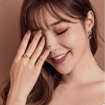 Strieborný prsteň s kvetmi, rosegold