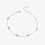 Strieborný nánožník s platinovým povlakom