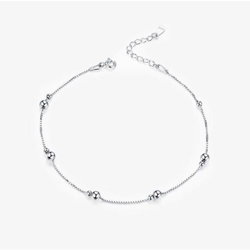 Strieborný nánožník s platinovým povlakom