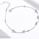 Strieborný nánožník s platinovým povlakom