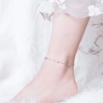 Strieborný nánožník s platinovým povlakom