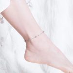 Strieborný nánožník s platinovým povlakom