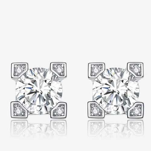 Strieborné náušnice s lupienkami kvetov