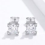 Strieborné náušnice s lupienkami kvetov