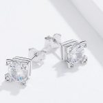 Strieborné náušnice s lupienkami kvetov