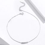 Strieborný náramok s perlami