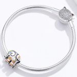 Strieborné kúzlo so sloními kvetmi