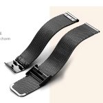 Dámske náramkové hodinky s obdĺžnikovým kovovým remienkom čiernej farby