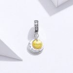 Strieborné kúzlo s Mesiacom a Slnkom