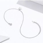 Strieborný náramok s hviezdou