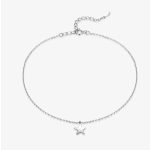 Strieborný náramok s hviezdou