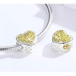 Strieborné kúzlo, srdce so stromom života