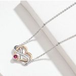 Strieborný náhrdelník so srdiečkom