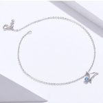 Strieborný náramok s rybou dámou