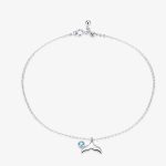 Strieborný náramok s rybou dámou