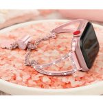 Remienok Apple Watch vyrobený z nehrdzavejúcej ocele, 42-44 mm, ružový