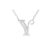 Strieborný náhrdelník s príveskom písmena, Y