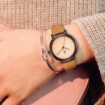 Dámske hodinky Shengke, hnedé