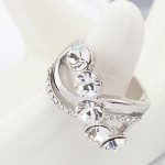 Elegantný kamienkový prsteň, Crystal, 6.5