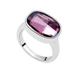 Oválny prsteň Crystal ANTP zdobený kryštálmi Swarovski