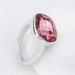 Oválny prsteň Crystal ANTP zdobený kryštálmi Swarovski