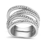 5-pásmový prsteň, Jet Metallic Silver, 6.5