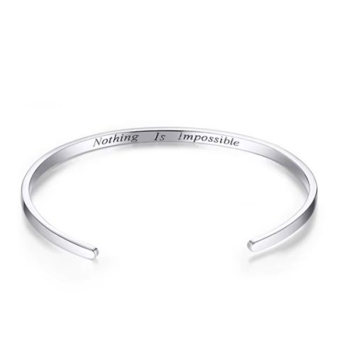 Ezüst karkötő, Nothing is Impossible