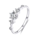 Ezüst eljegyzési gyűrű 7-es méret