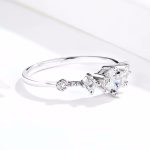 Ezüst eljegyzési gyűrű 8-as méret