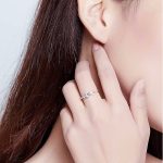 Ezüst eljegyzési gyűrű 8-as méret