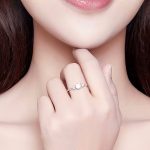 Ezüst eljegyzési gyűrű 8-as méret