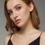 Strieborný náhrdelník s priesvitným obdĺžnikovým príveskom