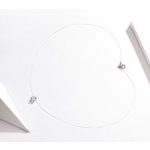 Strieborný náhrdelník s priesvitným krištáľovým príveskom