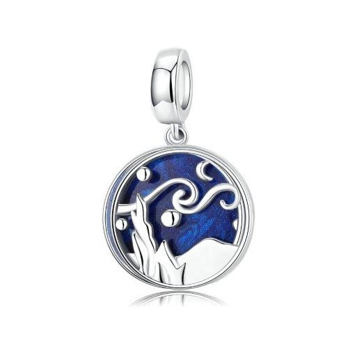 Strieborné kúzlo, hviezdna noc, modrá