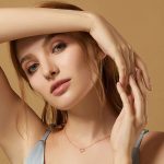 Strieborný náhrdelník s príveskom slnko, ružové zlato