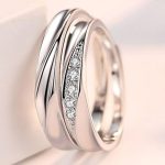 Pánsky snubný prsteň, strieborný, nastaviteľný