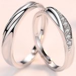 Dámsky snubný prsteň, strieborný, nastaviteľný