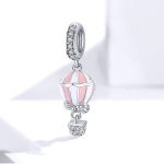 Strieborný kúzlo vzducholoď, ružová