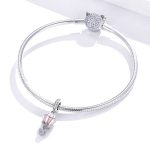 Strieborný kúzlo vzducholoď, ružová